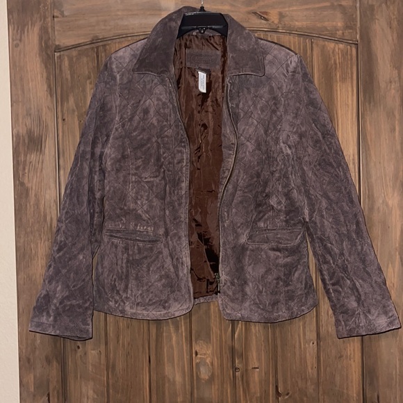 Austin Clothing Company Leather Brown Jacket - Picture 1 of 5